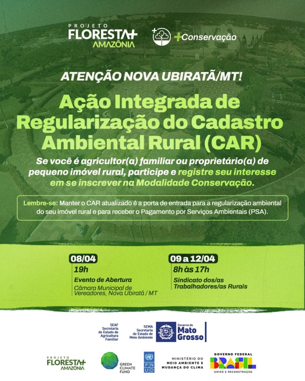 Ação Integrada Floresta+ Amazônia: Incentivos à Conservação Rural