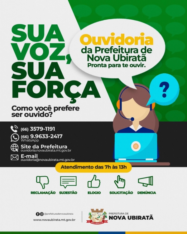 Tem alguma denúncia, reclamação ou sugestão? Use os canais da Ouvidoria -  Prefeitura de Porto Ferreira