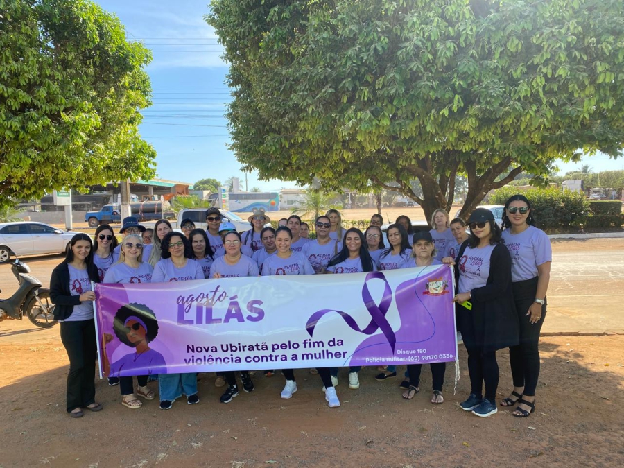 Prefeitura de Nova Ubiratã promove palestra sobre Agosto Lilás no CRAS II