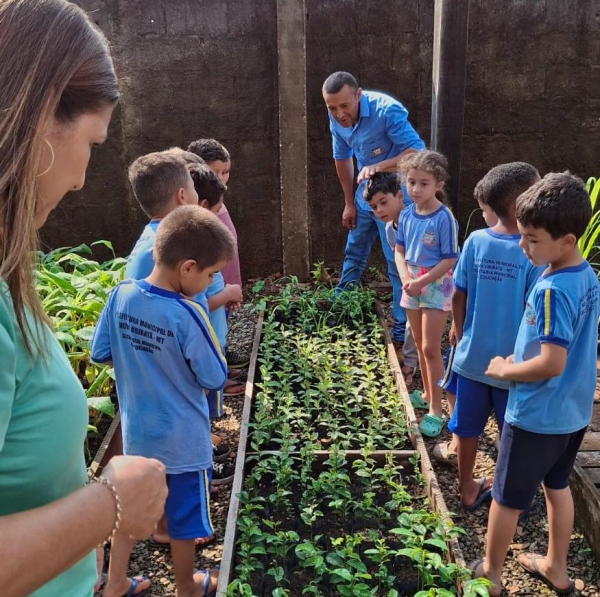 Prefeitura Municipal de Nova Ubiratã promove ação ambiental com alunos do Programa Escola Integral