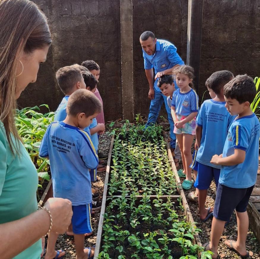 Prefeitura Municipal de Nova Ubiratã promove ação ambiental com alunos do Programa Escola Integral