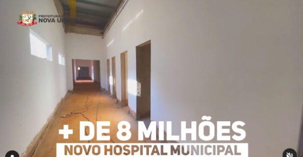 Você sabia que foram investidos 8 milhões de reais na construção do Hospital Municipal?