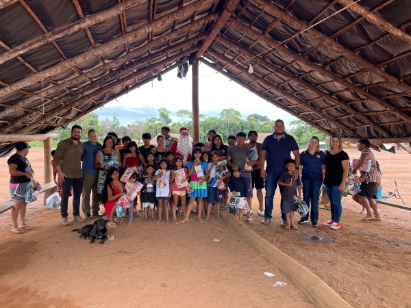 Autoridades Municipais estiveram visitando as Aldeias Indígenas Água Suja e Tupará