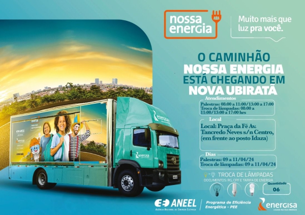 O Caminhão “Nossa Energia” está chegando em Nova Ubiratã