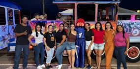Trenzinho da Alegria reúne crianças e famílias na primeira noite de programação em Nova Ubiratã