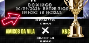1° Copa Entre Rios de futebol Society: Paraíso FC e Bayer Pirino fazem a grande final