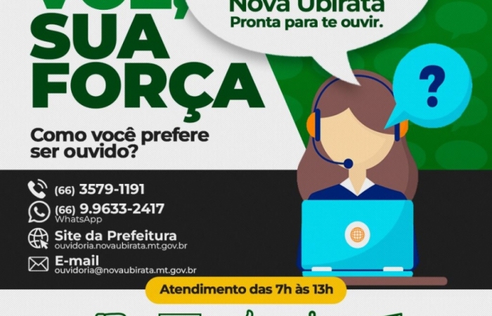 Ouvidoria de Nova Ubiratã: Ampliando o Diálogo entre Cidadãos e Prefeitura