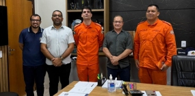 Prefeitura de Nova Ubiratã recebe Comando do Corpo de Bombeiros para discutir ações de prevenção e implantação de uma unidade permanente no município