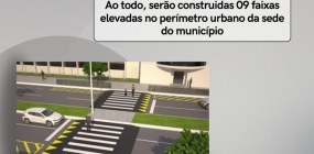Prefeitura Municipal investe na construção de novas faixas elevadas no perímetro urbano da sede de Nova Ubiratã