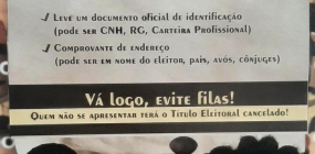 Cadastramento obrigatório de biometria prosseguirá até o dia 15 de dezembro